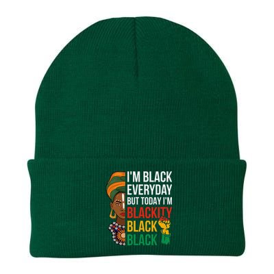 Funny Juneteenth I'm Blackity Black Woman African American Knit Cap Winter Beanie