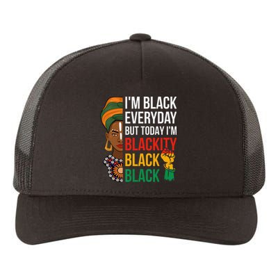 Funny Juneteenth I'm Blackity Black Woman African American Yupoong Adult 5-Panel Trucker Hat