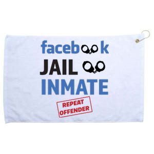 Facebook Jail Inmate Repeat Offender Grommeted Golf Towel