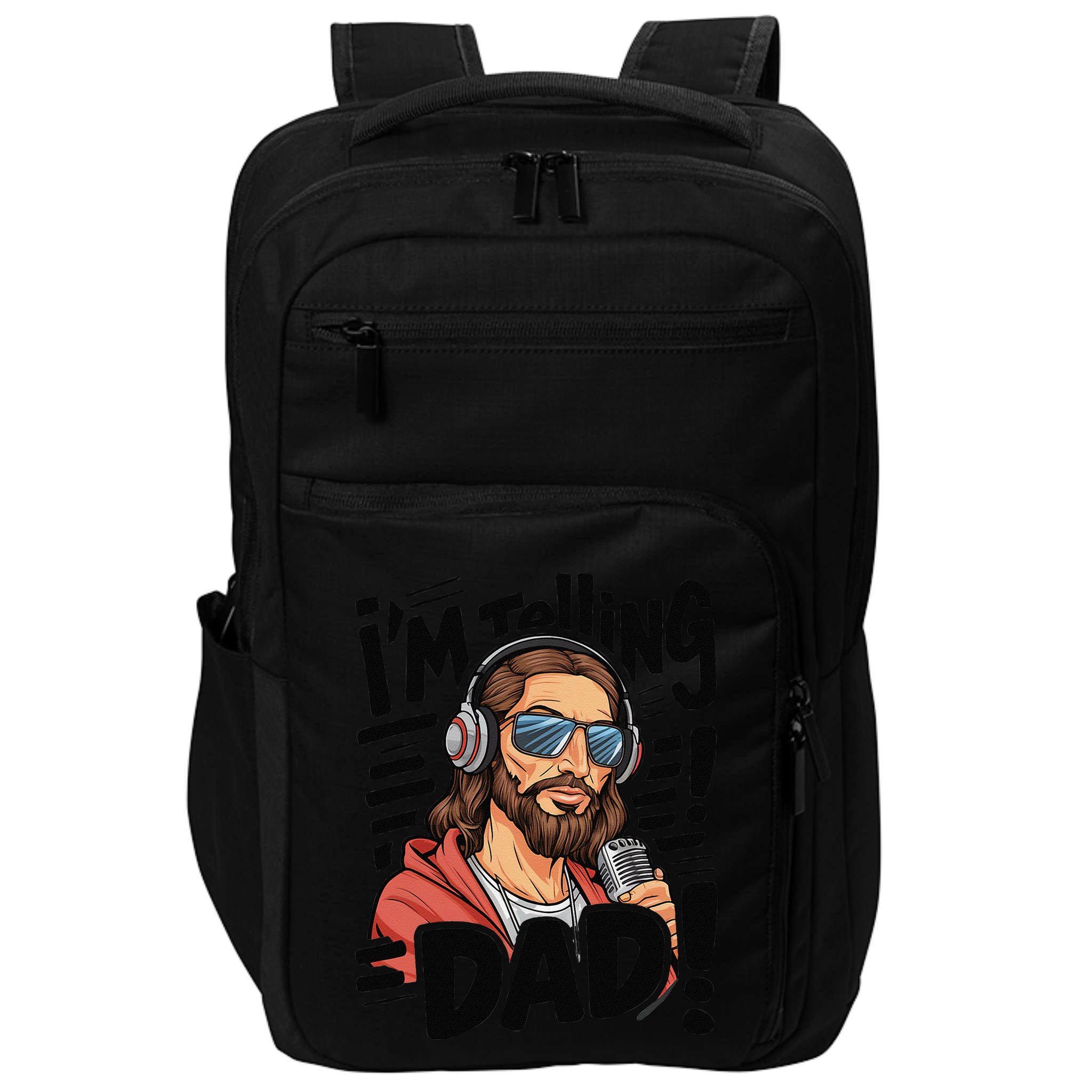 Funny Jesus IM Telling Dad Religious Impact Tech Backpack