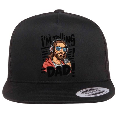 Funny Jesus IM Telling Dad Religious Flatbill Hat