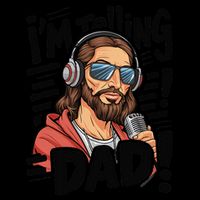 Funny Jesus IM Telling Dad Religious 16 in Basic Backpack