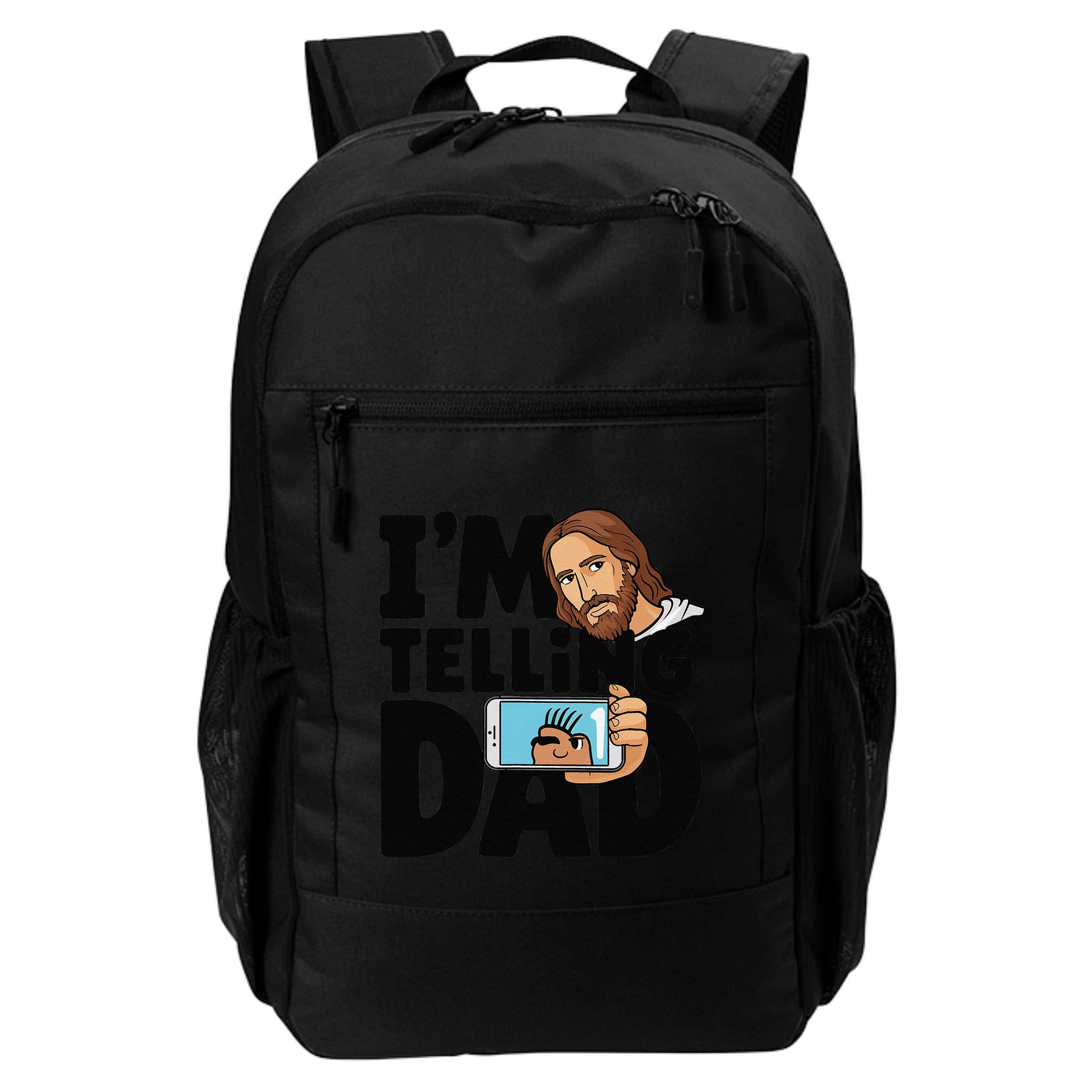 Funny Jesus IM Telling Dad Religious Backpack