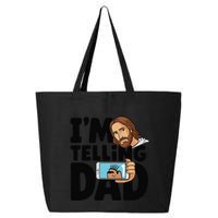 Funny Jesus IM Telling Dad Religious 25L Jumbo Tote