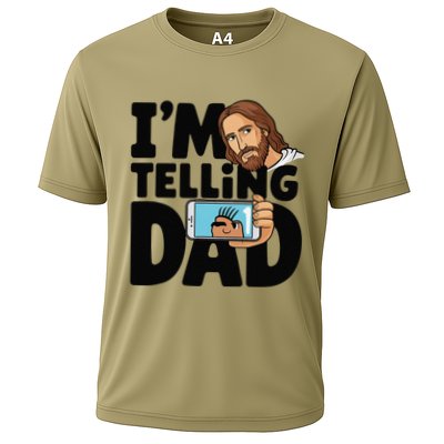 Funny Jesus IM Telling Dad Religious Performance Shirt