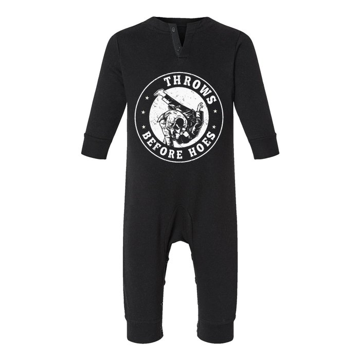 Funny Jiu Jitsu Judo Martial Arts Infant Fleece One Piece