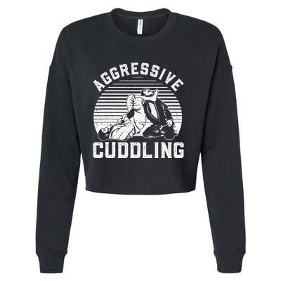 Funny Jiu Jitsu Bjj Humor Cropped Pullover Crew