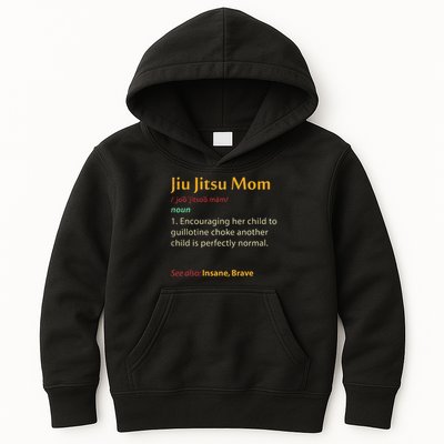 Funny Jiu Jitsu Mom Jiujitsu Mother Bjj Kids Hoodie
