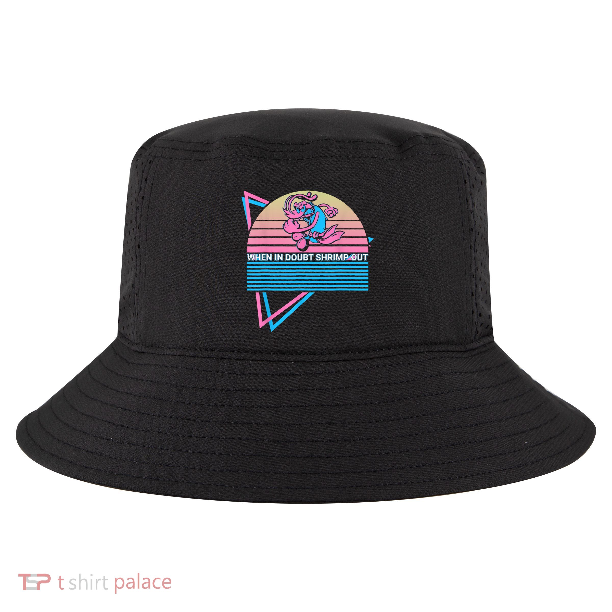 Funny Jiu Jitsu BJJ Retro When In Doubt Shrimp Out Cool Comfort Performance Bucket Hat