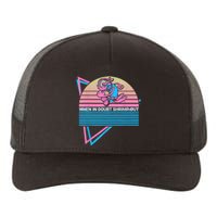 Funny Jiu Jitsu BJJ Retro When In Doubt Shrimp Out Yupoong Adult 5-Panel Trucker Hat