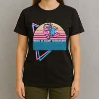 Funny Jiu Jitsu BJJ Retro When In Doubt Shrimp Out T-Shirt