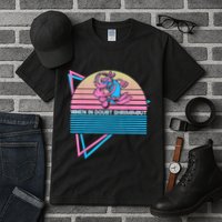 Funny Jiu Jitsu BJJ Retro When In Doubt Shrimp Out Tall T-Shirt
