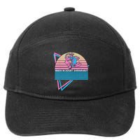 Funny Jiu Jitsu BJJ Retro When In Doubt Shrimp Out 7-Panel Snapback Hat
