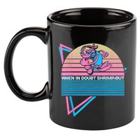 Funny Jiu Jitsu BJJ Retro When In Doubt Shrimp Out 11oz C Handle Ceramic Mug