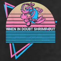 Funny Jiu Jitsu BJJ Retro When In Doubt Shrimp Out Beanie