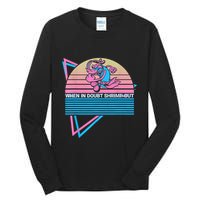 Funny Jiu Jitsu BJJ Retro When In Doubt Shrimp Out Tall Long Sleeve T-Shirt