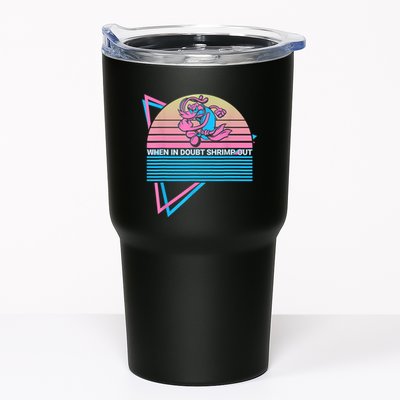 Funny Jiu Jitsu BJJ Retro When In Doubt Shrimp Out Tumbler
