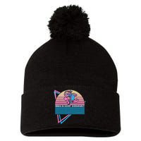 Funny Jiu Jitsu BJJ Retro When In Doubt Shrimp Out Pom Pom 12in Knit Beanie