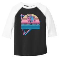 Funny Jiu Jitsu BJJ Retro When In Doubt Shrimp Out Toddler Fine Jersey T-Shirt