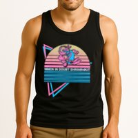 Funny Jiu Jitsu BJJ Retro When In Doubt Shrimp Out Tank Top