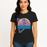 Funny Jiu Jitsu BJJ Retro When In Doubt Shrimp Out Womens T-Shirt