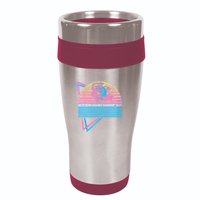 Funny Jiu Jitsu BJJ Retro When In Doubt Shrimp Out 16oz Travel Tumbler