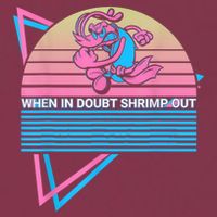 Funny Jiu Jitsu BJJ Retro When In Doubt Shrimp Out 16oz Travel Tumbler