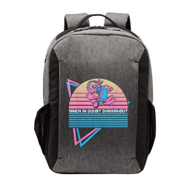 Funny Jiu Jitsu BJJ Retro When In Doubt Shrimp Out Vector Backpack