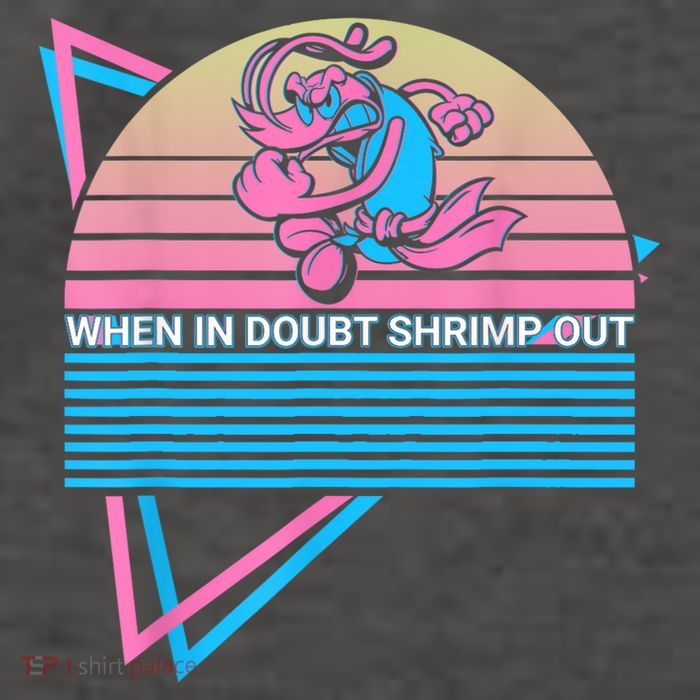 Funny Jiu Jitsu BJJ Retro When In Doubt Shrimp Out Vector Backpack