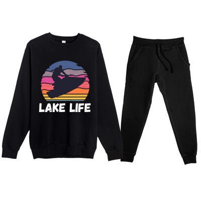 Funny Jetski Jetskiing Jet Ski Accessory For Premium Crewneck Sweatsuit Set