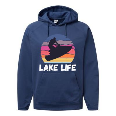 Funny Jetski Jetskiing Jet Ski Accessory For Performance Fleece Hoodie