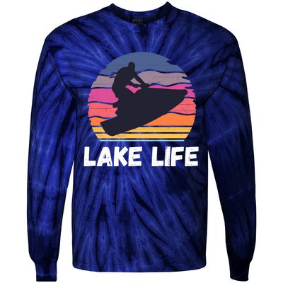 Funny Jetski Jetskiing Jet Ski Accessory For Tie-Dye Long Sleeve Shirt