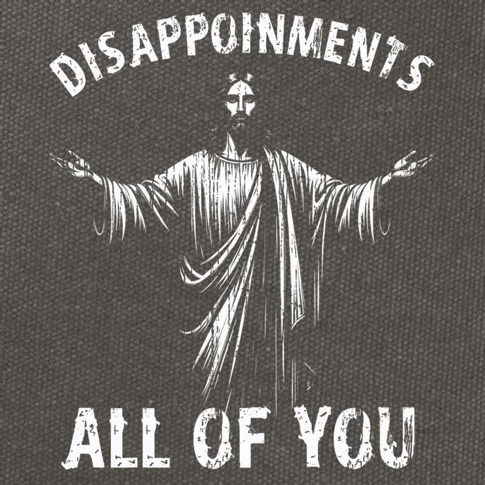 Funny Jesus Joke Disappointments All Of You Christian Humor Cotton Canvas Backpack