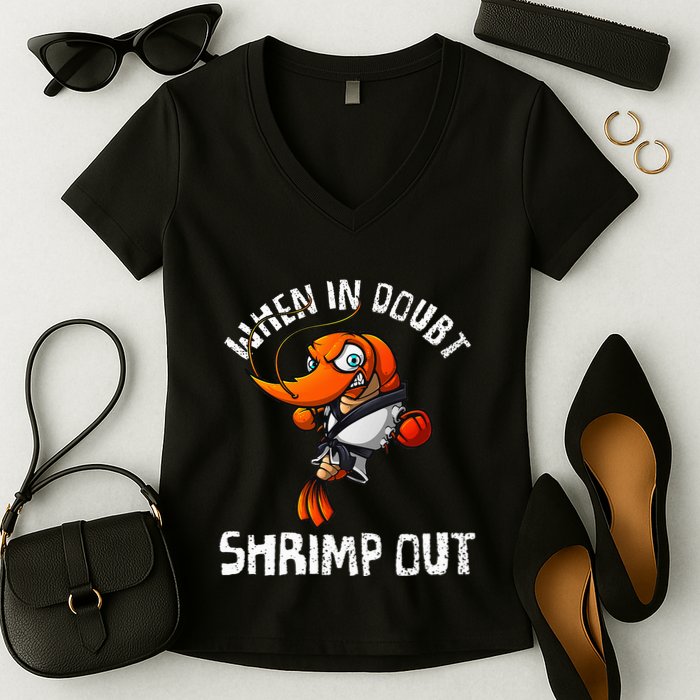 Funny Jiu Jitsu Design Brazilian Jiu Jitsu Bjj Women's V-Neck T-Shirt