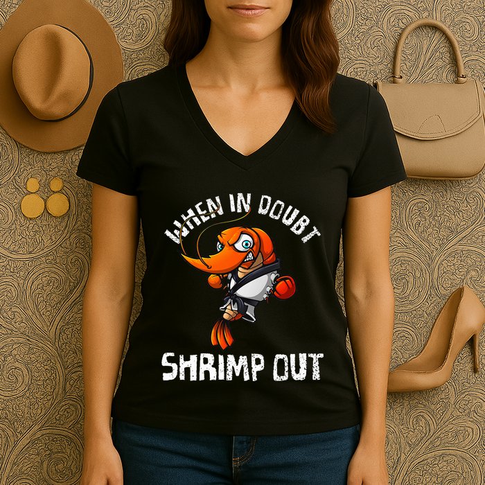 Funny Jiu Jitsu Design Brazilian Jiu Jitsu Bjj Women's V-Neck T-Shirt