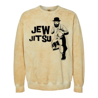 Funny Jew Jitsu Jiu Jitsu Martial Arts Colorblast Crewneck Sweatshirt