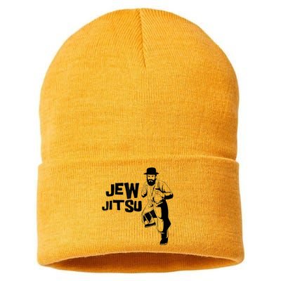 Funny Jew Jitsu Jiu Jitsu Martial Arts Sustainable Knit Beanie