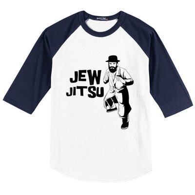 Funny Jew Jitsu Jiu Jitsu Martial Arts Baseball Sleeve Shirt