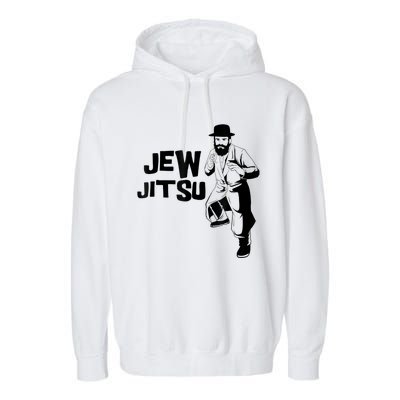 Funny Jew Jitsu Jiu Jitsu Martial Arts Garment-Dyed Fleece Hoodie