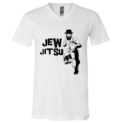 Funny Jew Jitsu Jiu Jitsu Martial Arts V-Neck T-Shirt