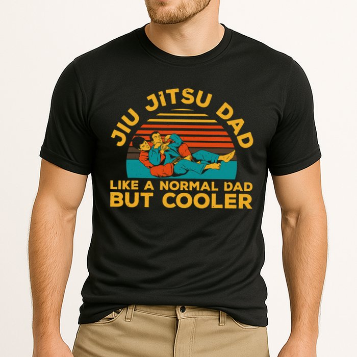 Funny Jiu Jitsu Dad For Brazilian Jiu Jitsu Lover Cooling Performance Crew T-Shirt