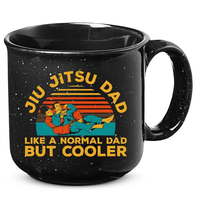 Funny Jiu Jitsu Dad For Brazilian Jiu Jitsu Lover 15oz Campfire Ceramic Mug