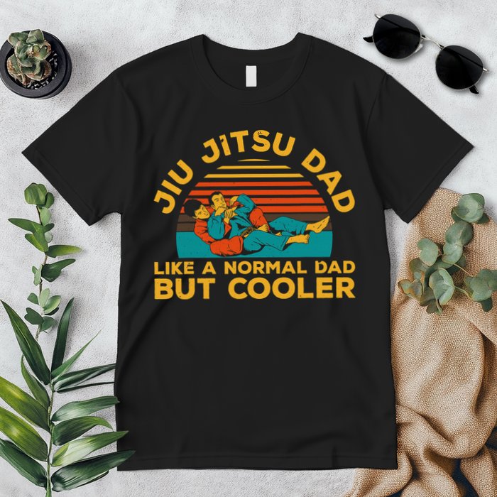 Funny Jiu Jitsu Dad For Brazilian Jiu Jitsu Lover Premium T-Shirt