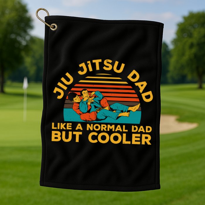 Funny Jiu Jitsu Dad For Brazilian Jiu Jitsu Lover Golf Towel