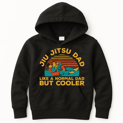 Funny Jiu Jitsu Dad For Brazilian Jiu Jitsu Lover Kids Hoodie