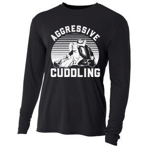 Funny Jiu Jitsu Design Cooling Performance Long Sleeve Crew