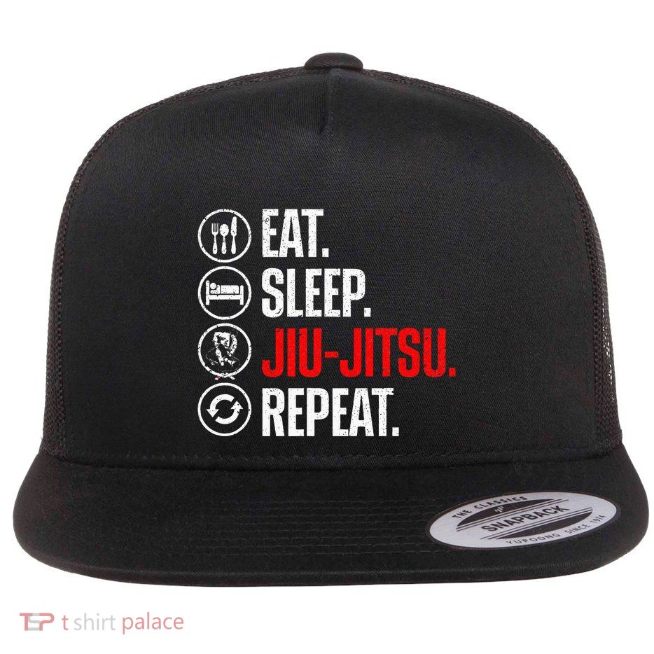 Funny Jiu Jitsu Brazilian Jiu Jitsu Bjj Flat Bill Trucker Hat