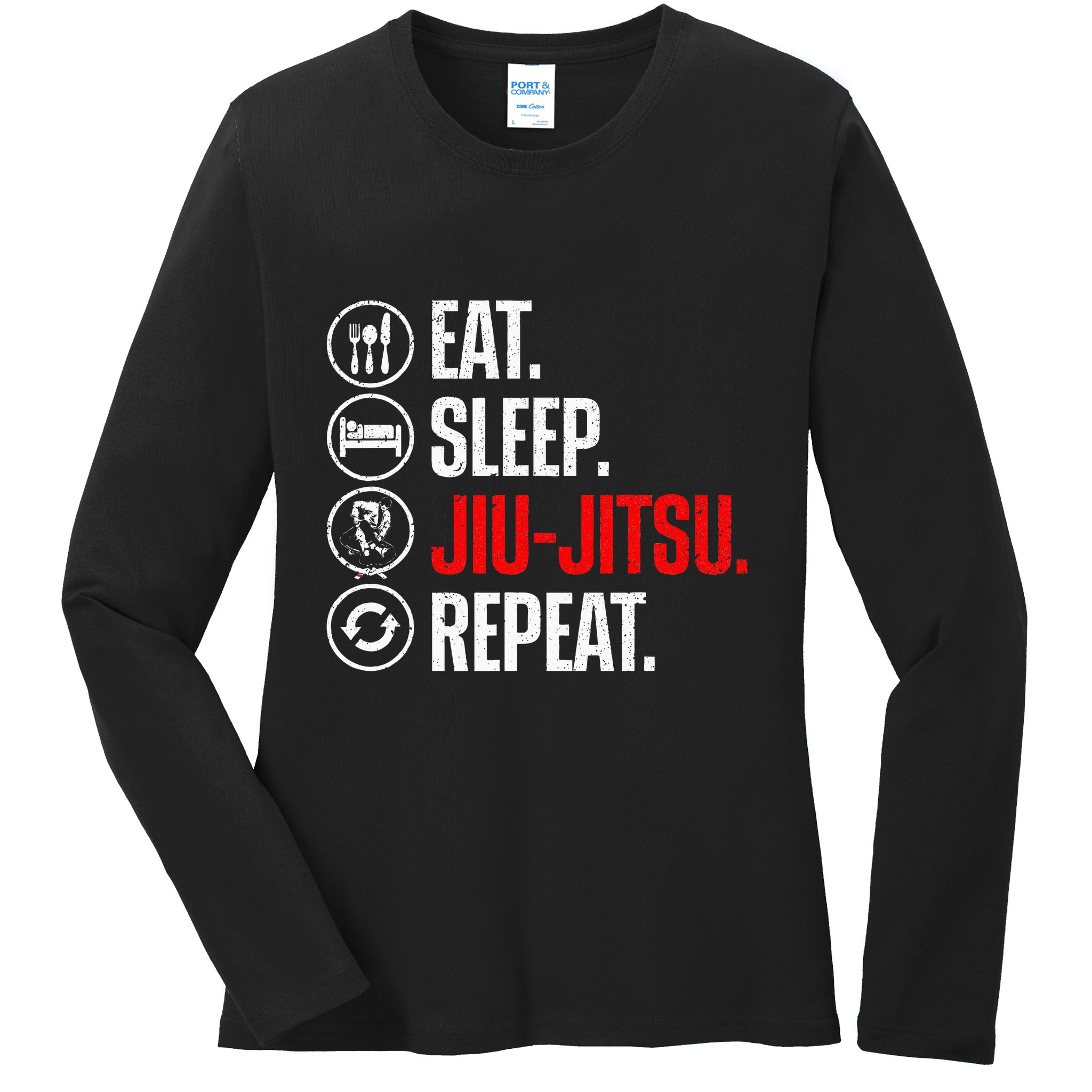 Funny Jiu Jitsu Brazilian Jiu Jitsu Bjj Ladies Long Sleeve Shirt