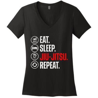 Funny Jiu Jitsu Brazilian Jiu Jitsu Bjj Women's V-Neck T-Shirt