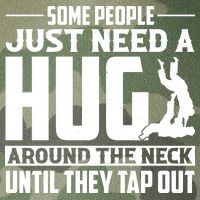 Funny Jiu Jitsu Some People Just Need A Hug Around The Neck Legacy Tie Dye Trucker Hat